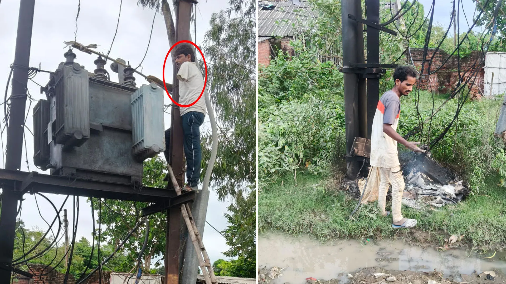 Bareilly: सोते रहे अफसर...जल गया ट्रांसफार्मर, एक हाथ वाले दिव्यांग कर्मचारी ने सही किया फॉल्ट