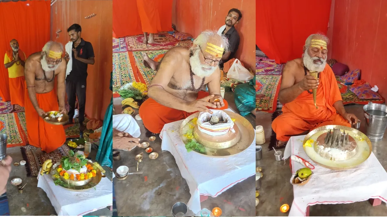 प्रयागराज में 65 वर्षों से पार्थिव शिवलिंग पर रुद्राभिषेक कर रहे स्वामी रामाश्रम