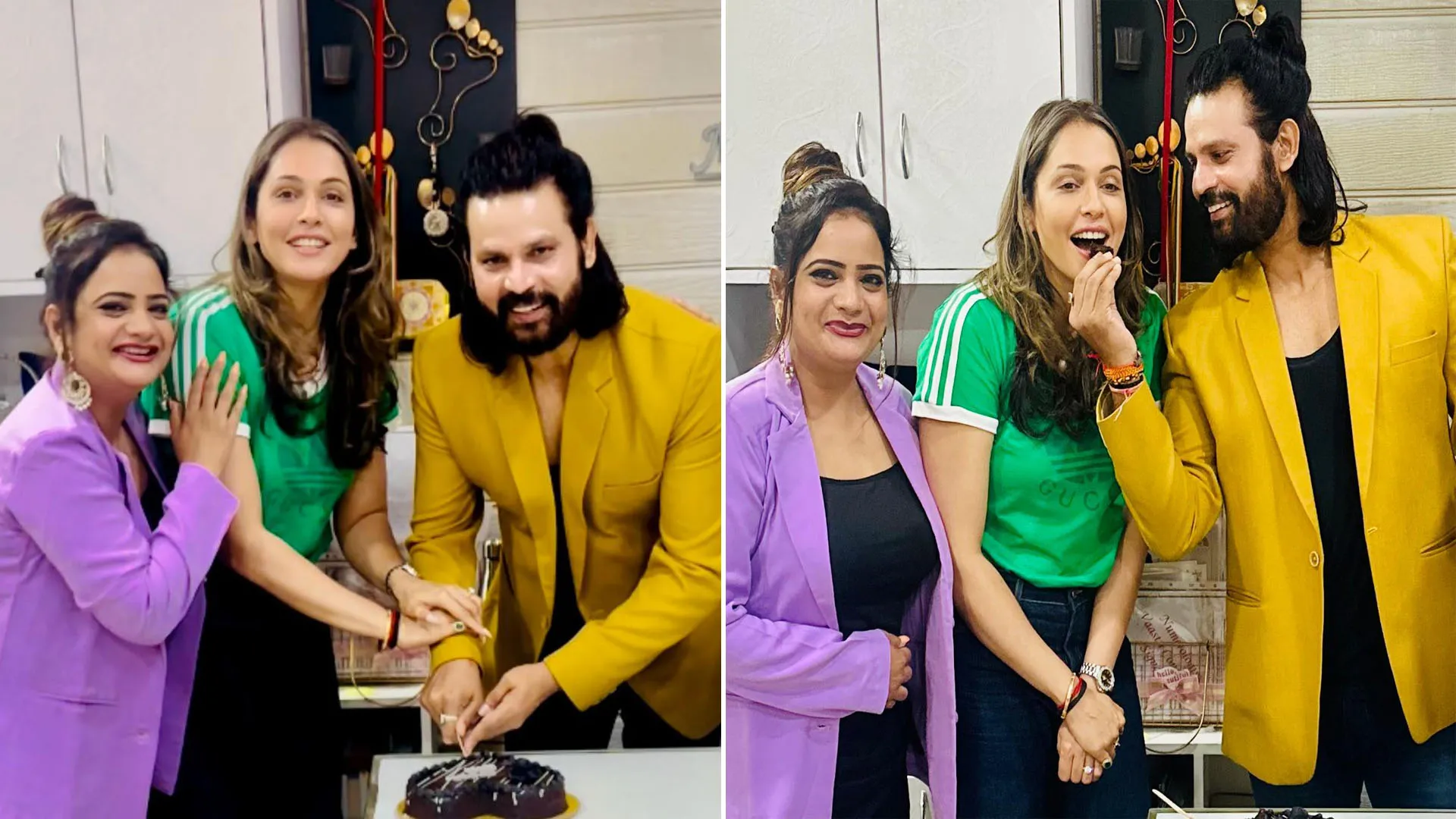 मुंबई: एक्टर मुकेश जे भारती के जन्मदिन को एक्ट्रेस ईशा कोपिकर ने बनाया खास