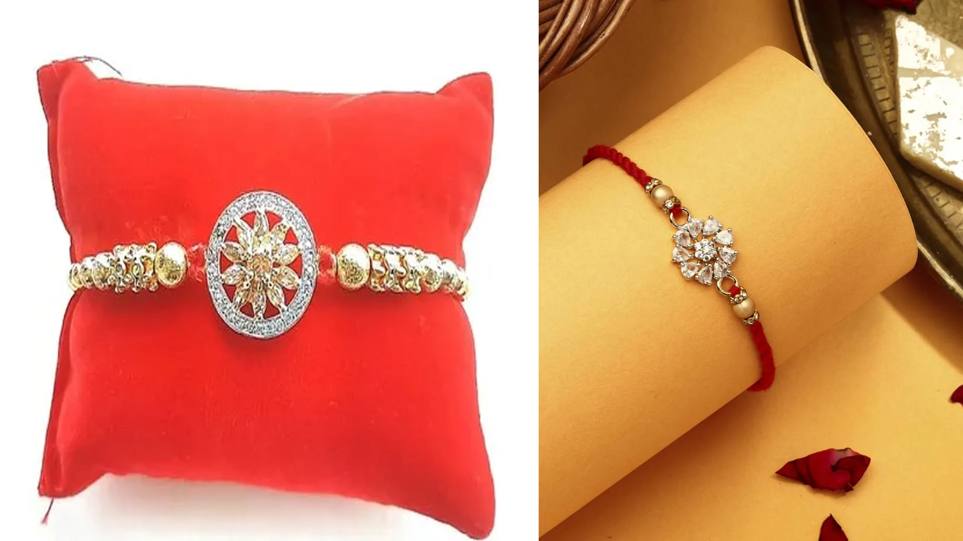 मुरादाबाद : रक्षाबंधन पर बहनों की पहली पसंद अमेरिकन डायमंड राखी