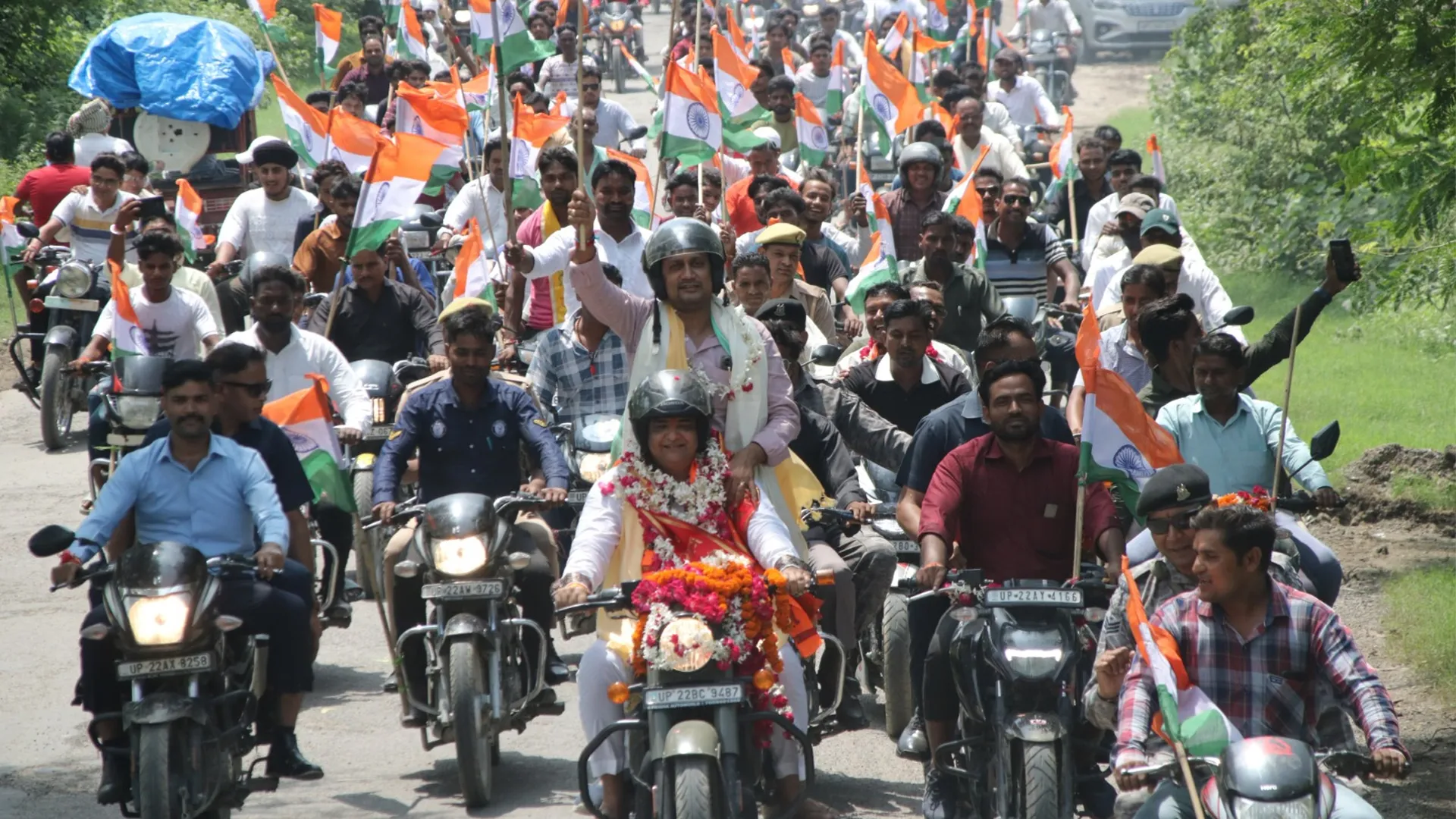 रामपुर : तिरंगा यात्रा के साथ स्वतंत्रता का जश्न मनाने का हुआ आगाज