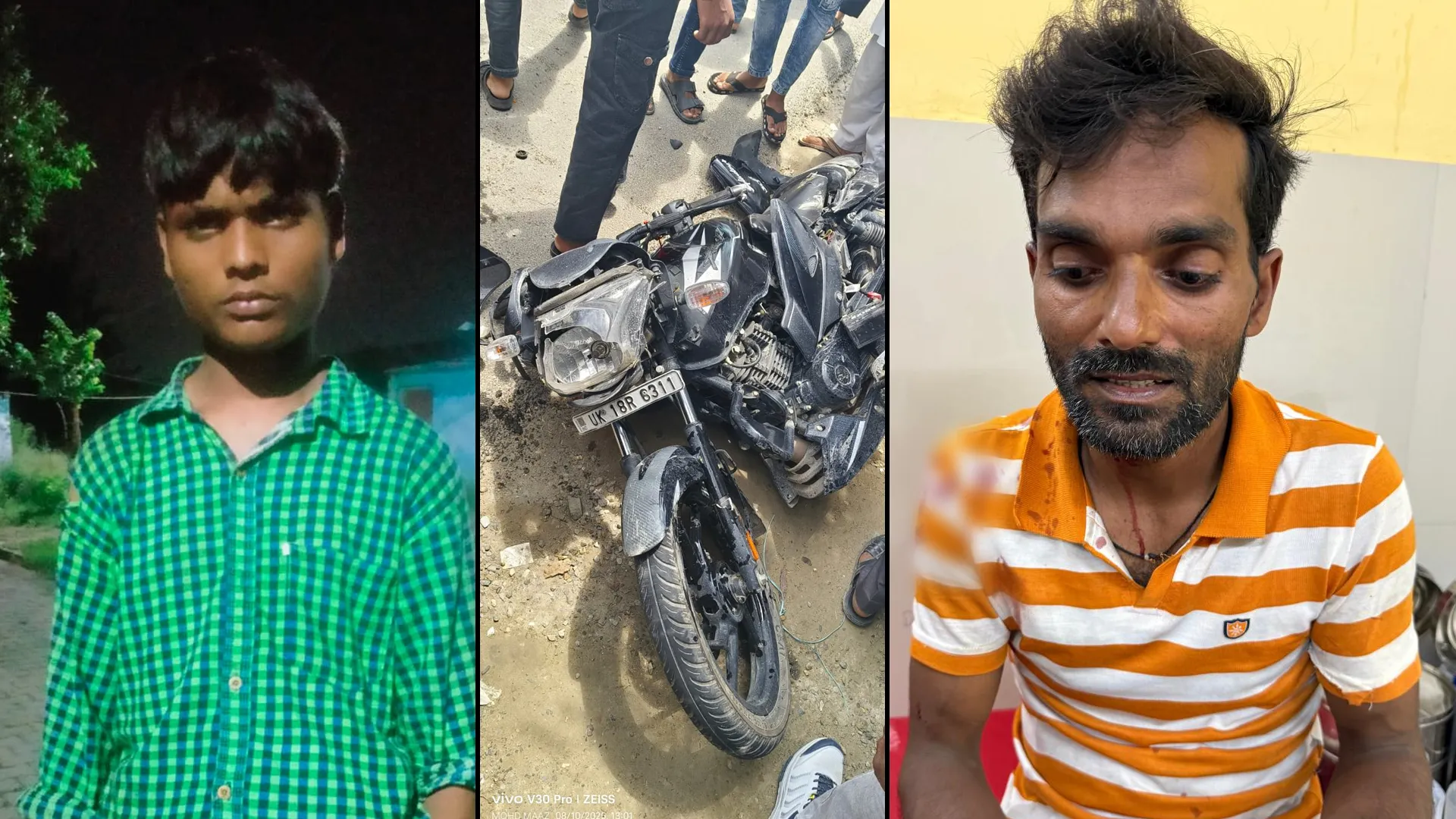 रामपुर :  रफ्तार दो बाइक खड़ी ई-रिक्शा में घुसी, एक की मौत...चार घायल