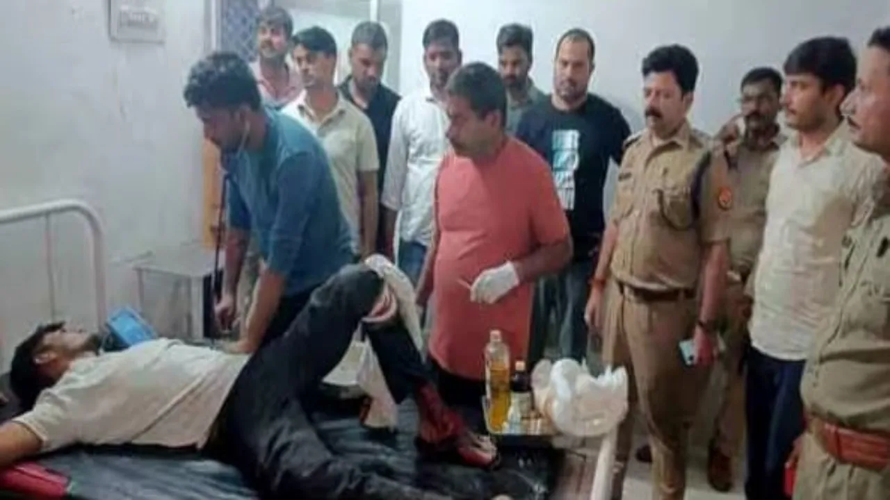 लूट के आरोपी 50 हजार के इनामी से पुलिस की मुठभेड़, पैर में लगी गोली