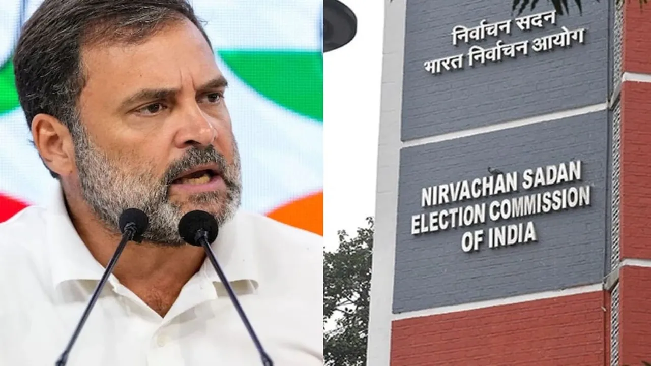 निर्वाचन आयोग का राहुल गांधी पर पलटवार, कहा- सबूत दें, ‘वोट चोरी’ जैसे गदें शब्दों का इस्तेमाल न करें