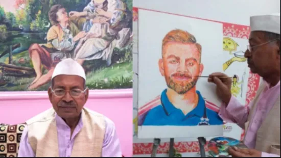 शब्द रंग : 81 साल में भी कैनवास के कुशल चितेरे 