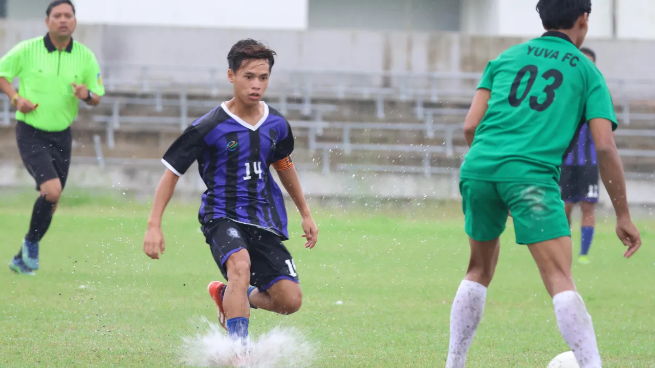शिवनाथ और मंशाराम के गोल से फॉल्कन क्लब की शानदार जीत, युवा क्लब को 2-0 से हराया