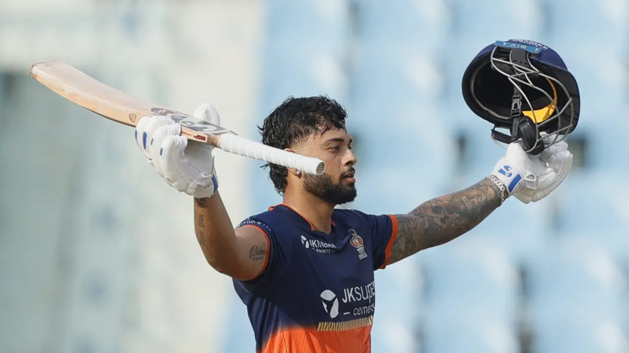 UP T20 League: करन शर्मा का आतिशी शतक, काशी रुद्रास ने मेरठ मावरिक्स को 91 रन से हराया