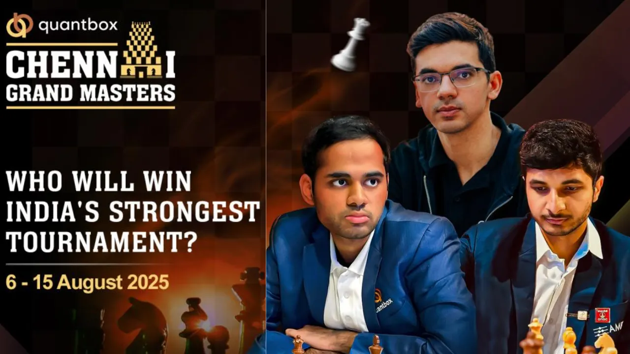 क्वांटबॉक्स चेन्नई ग्रैंडमास्टर्स छह अगस्त से, जीत के लिए उतरेंगे 19 ग्रैंडमास्टर्स 