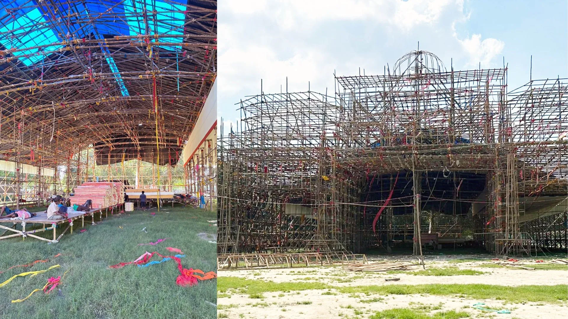 अक्षरधाम मंदिर विरोजेंगे गणपति बप्पा, झूलेलाल घाट पर बन रहा 100 फीट चौड़ा, 150 फीट लंबा पंडाल