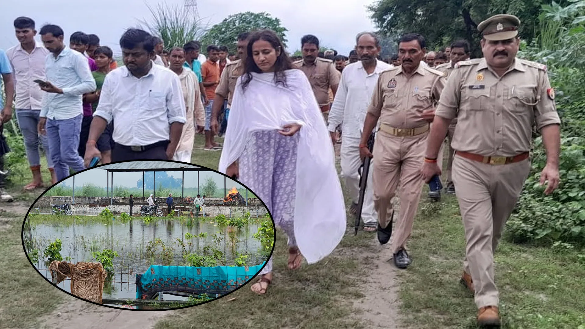 मुरादाबाद: नरौरा में खतरे का निशान पार कर गांवों तक पहुंचा गंगा का पानी