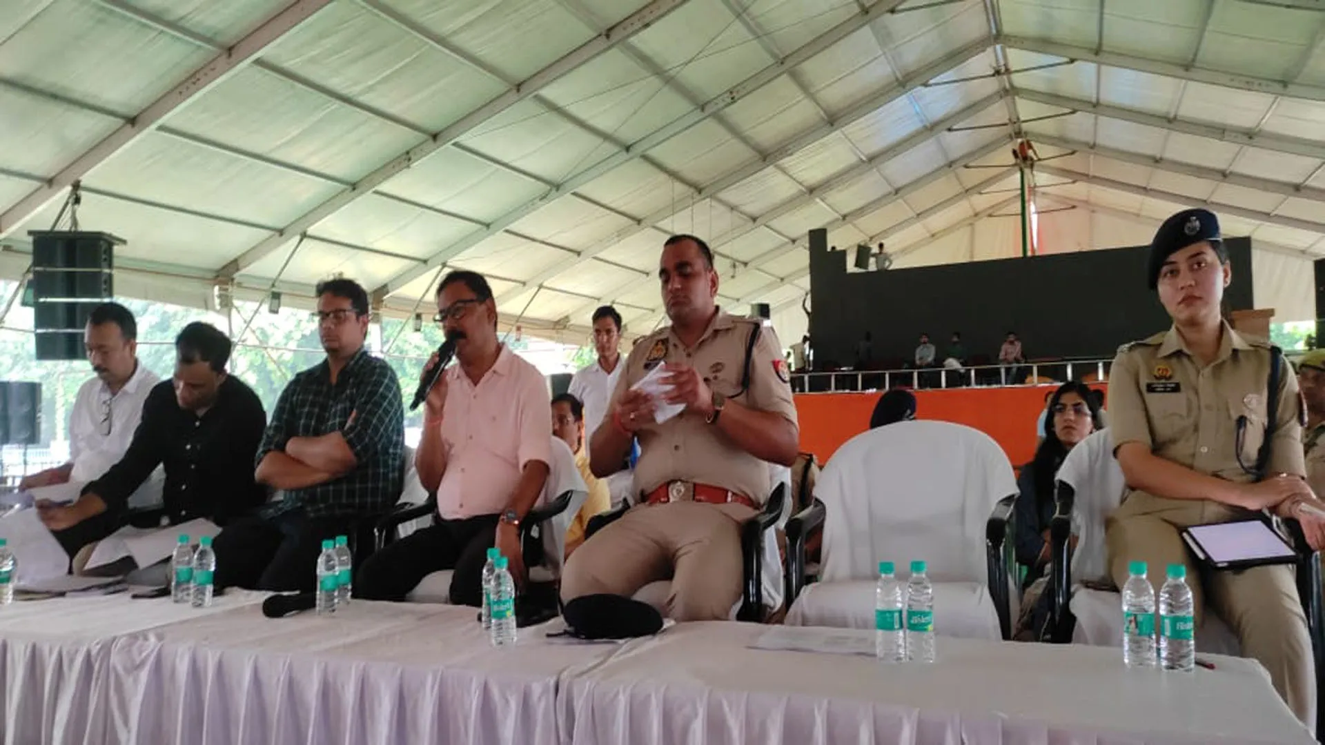 Bareilly: एडीजी, डीएम और एसएसपी ने कार्यक्रमस्थल का किया निरीक्षण