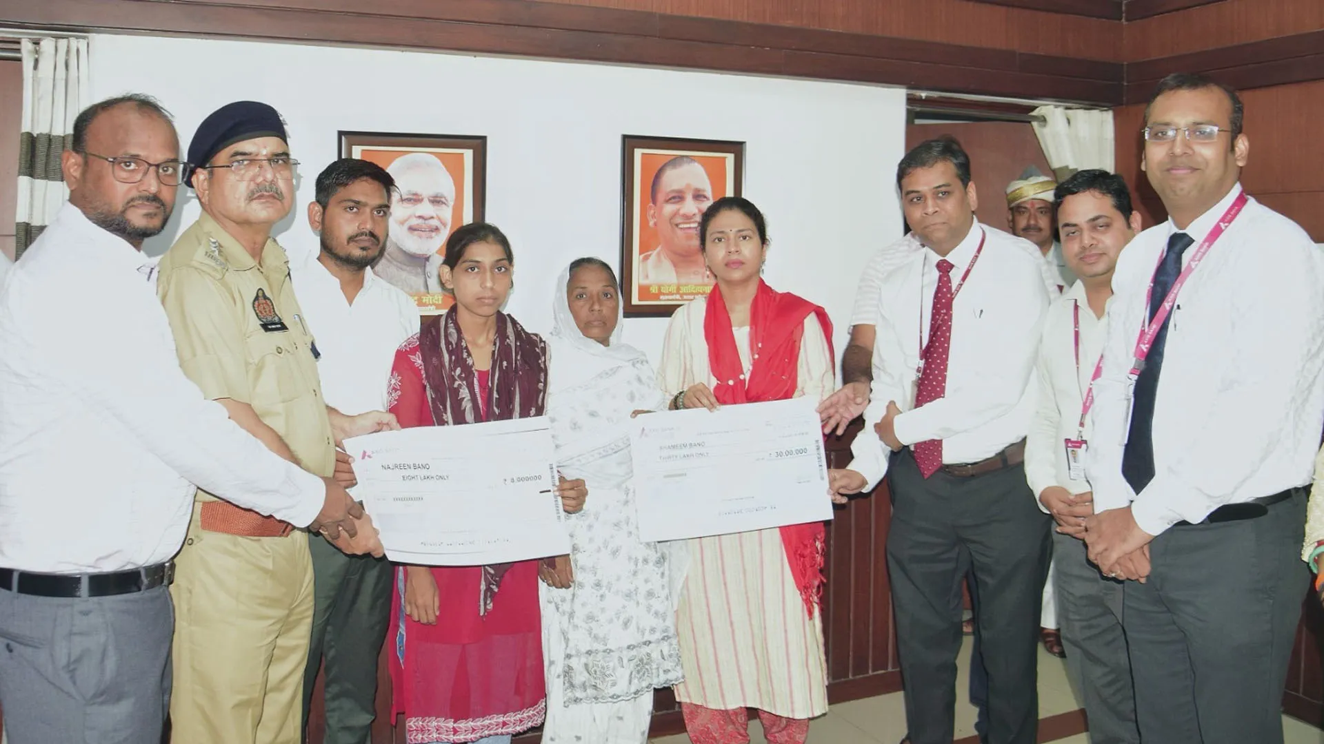 लखीमपुर खीरी: फर्ज निभाते हुए गंवाई थी जान...होमगार्ड के परिजनों को मिली 38 लाख की मदद