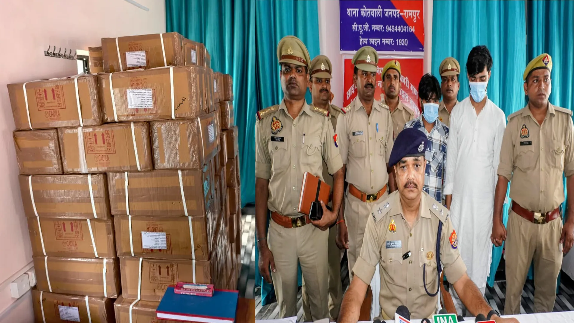 रामपुर : मोरीगेट पर गोदाम में छापेमारी, 17.72 लाख रुपये की दवाएं सीज