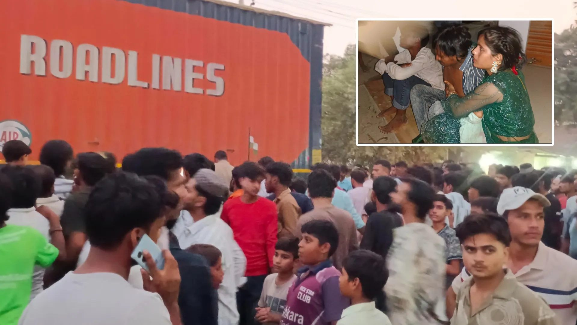 रामपुर : कंटेनर ने महिला सहित दो को रौंदा, मौत