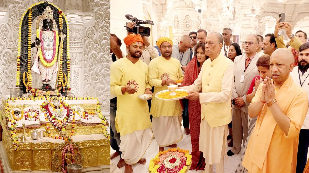 रामलला की शरण में मॉरीशस सरकार:  श्रीरामलला के दरबार में PM रामगुलाम ने टेका मत्था, CM योगी ने किया अभिनंदन