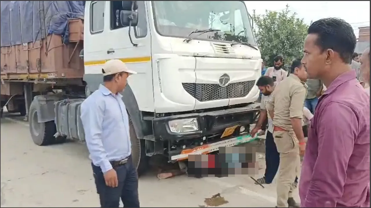 अमेठी में ट्रक ने बाइक सवार को मारी टक्कर, युवक को 100 मीटर तक घसीटा... लखनऊ ट्रॉमा सेंटर रेफर