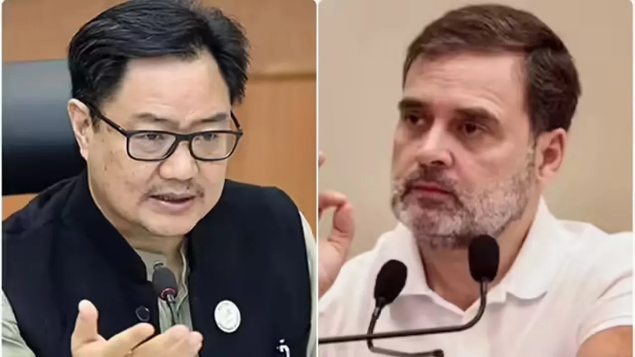 राहुल गांधी के 'वोट चोरी' के दावों पर बोले किरेन रिजिजू- 'सिर्फ अपनी नाकामी छिपाने के लिए...' 