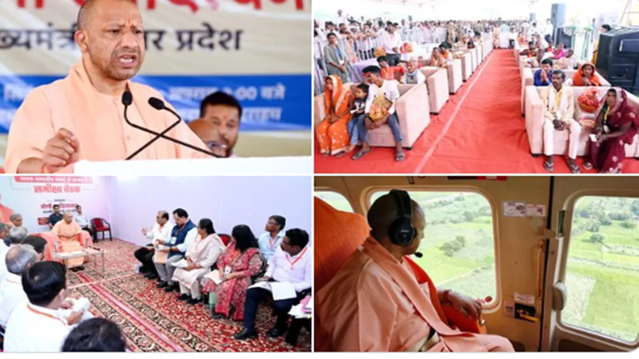 सीएम योगी ने बहराइच में वन्यजीव प्रभावित क्षेत्र का किया हवाई सर्वेक्षण, बोले- पीड़ितों के हर कष्ट में साथ खड़ी है सरकार