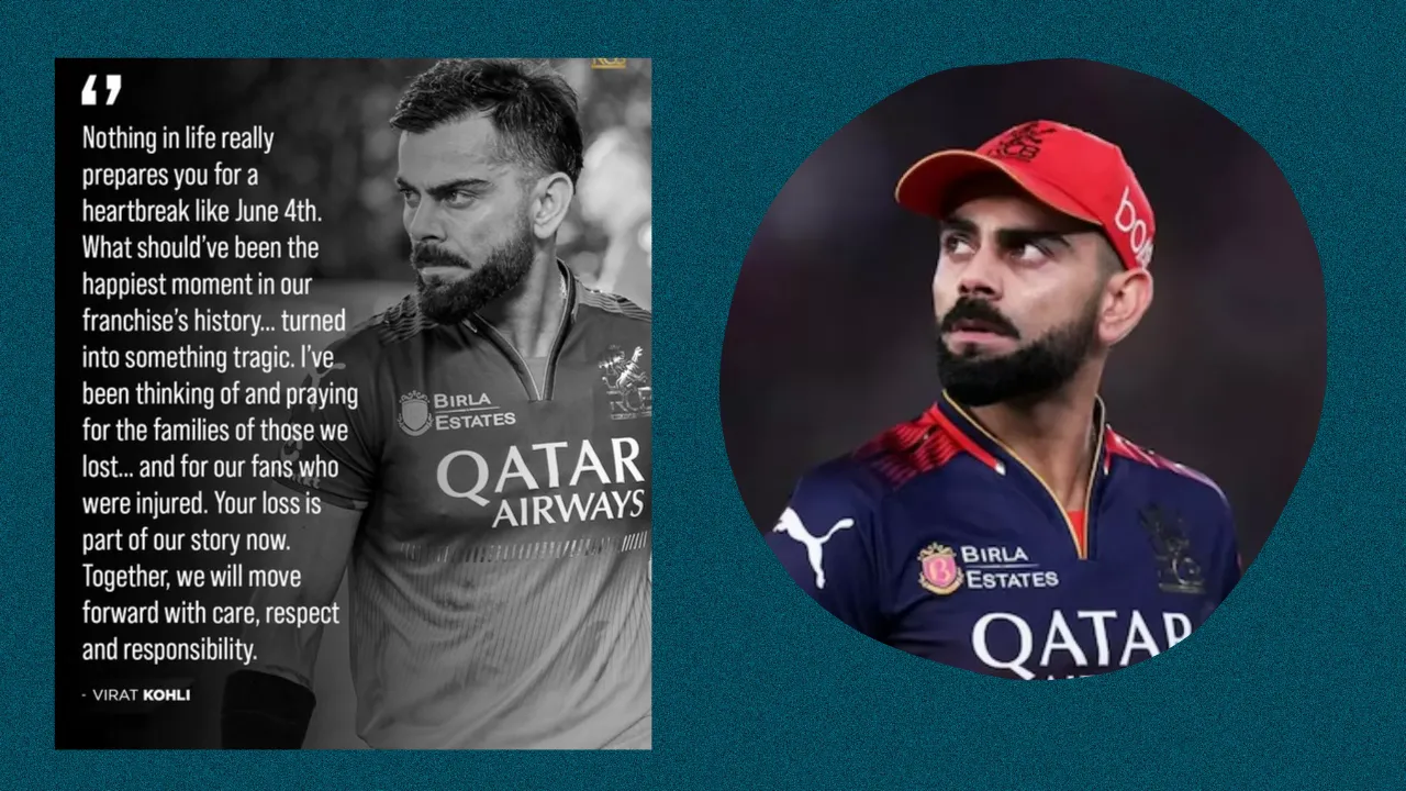 'मातम में बदली खुशियां...' बेंगलुरु भगदड़ को लेकर Virat Kholi ने तीन महीने बाद तोड़ी चुप्पी, छलका दर्द... फैंस से किया प्रॉमिस