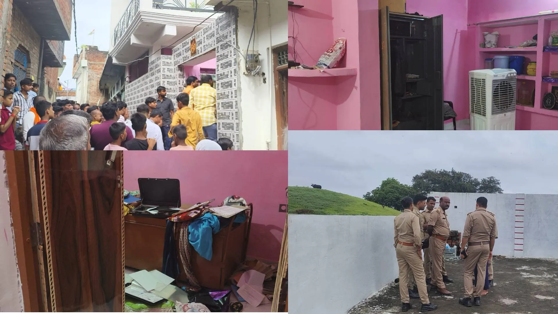 कन्नौज में चोरों का आतंक : दिनदहाड़े दीवार फांद कर घर में घुसे चोर, नकदी-जेवर समेत 35 लाख की चोरी