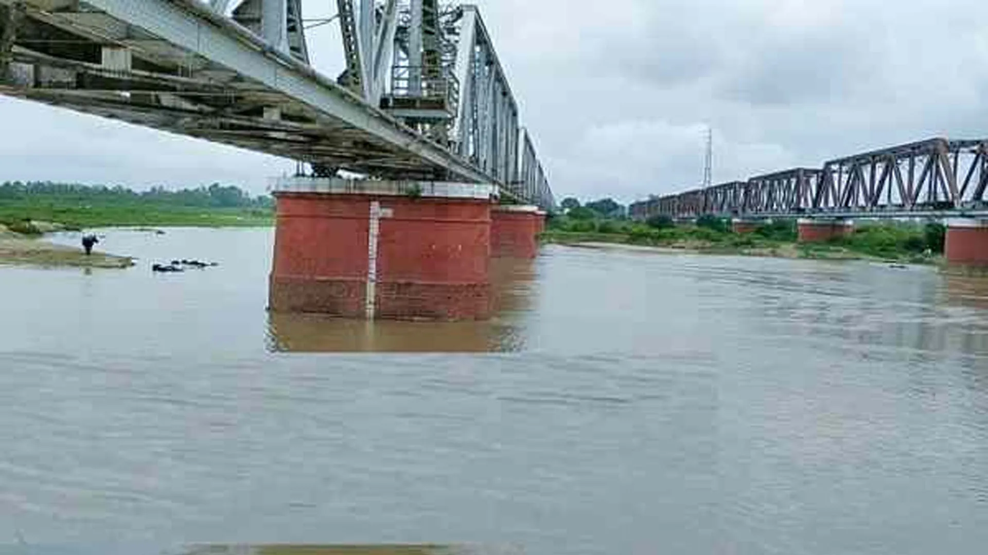 Moradabad news: रामगंगा का जलस्तर बढ़ने से बाढ़ का खतरा मंडराया, लगातार कटान जारी