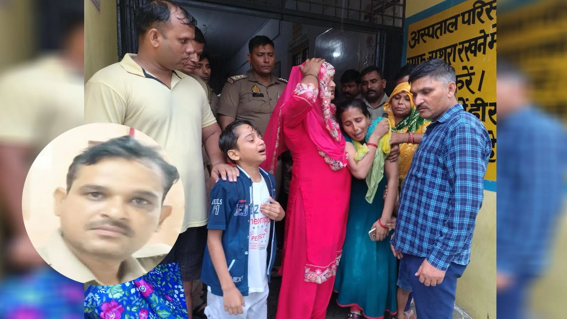 UP : उफनाते नालों में गिरकर हेड कांस्टेबल व 4 साल की बच्ची की मौत