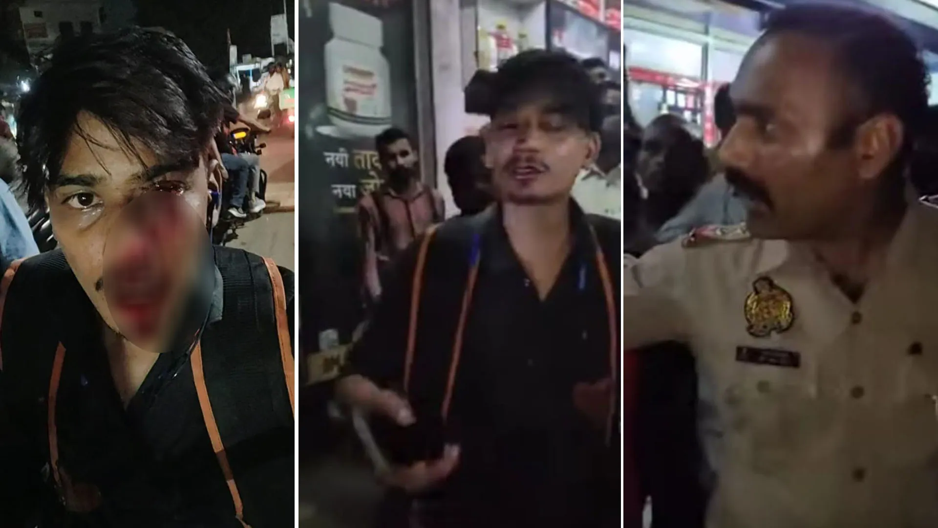 Bareilly : डिलीवरी बॉय को दरोगा ने चलती बाइक पर डंडा मारकर गिराया, लहूलुहान हालत में वीडियो हुआ वायरल 