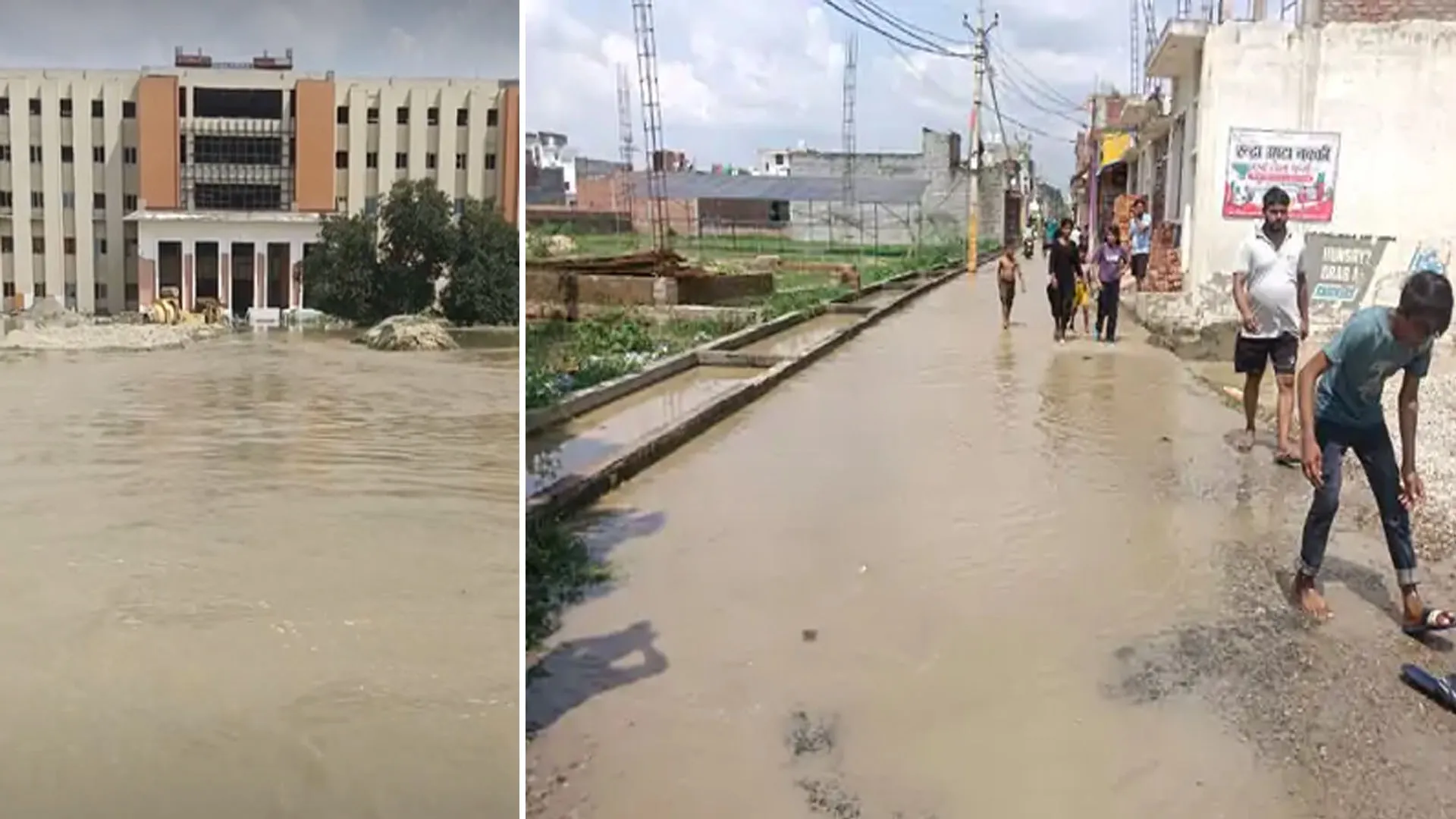 शाहजहांपुर में बाढ़ से हाहाकार: नेशनल हाईवे के ऊपर से बहने लगी नदी की धार, पानी से घिरे 45 गांव 