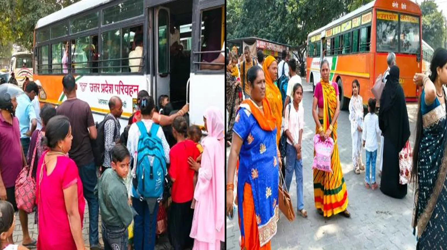 मुरादाबाद : भाई दूज पर रोडवेज बसों में उमड़ी यात्रियों की भीड़, बहनों को भाइयों के घर पहुंचने में हुई दिक्कतें