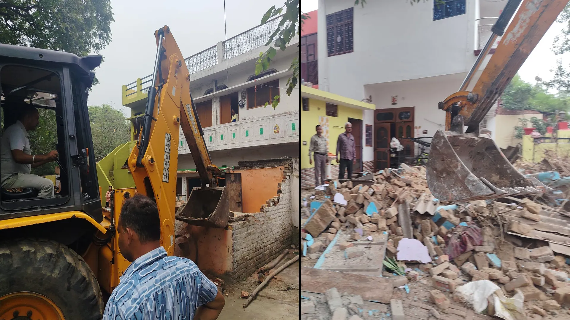 बरेली : छावनी परिषद में अवैध कब्जों पर फिर चला बुलडोजर