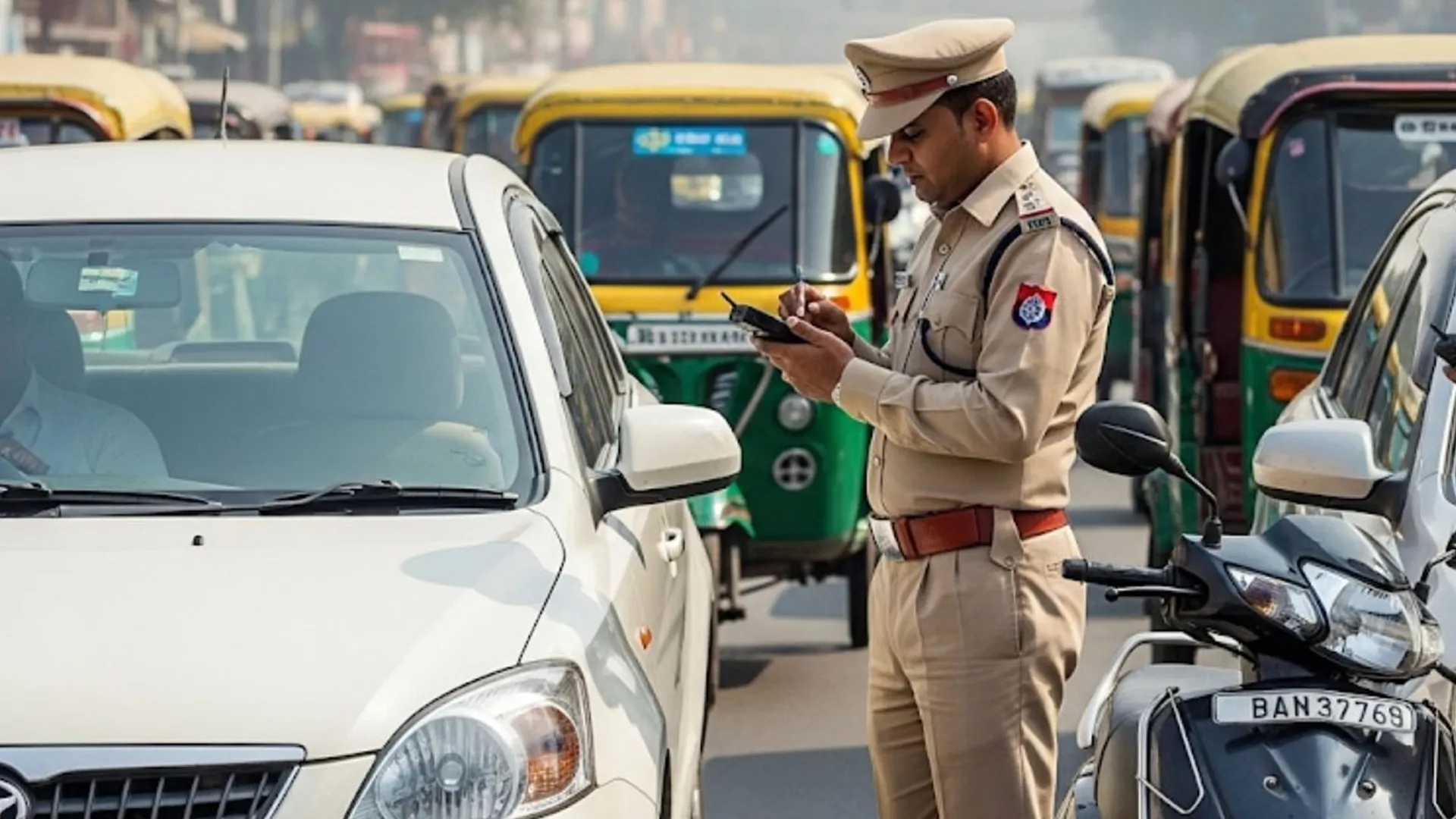 रामपुर : 1.72 लाख के 86 चालान बकाया और बेच दी कार