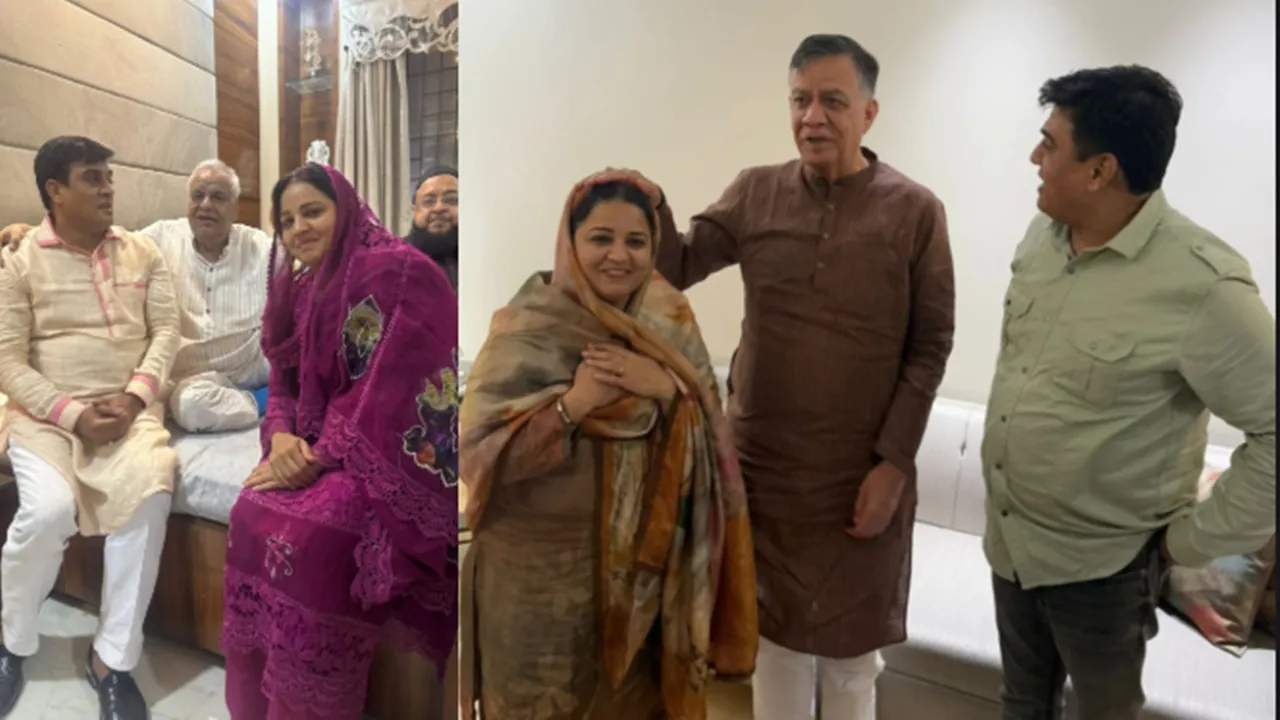 बदले-बदले से इरफ़ान नज़र आते हैं.... सतीश महाना, सांसद रमेश अवस्थी व महापौर से विधायक बेगम के साथ की भेंट 