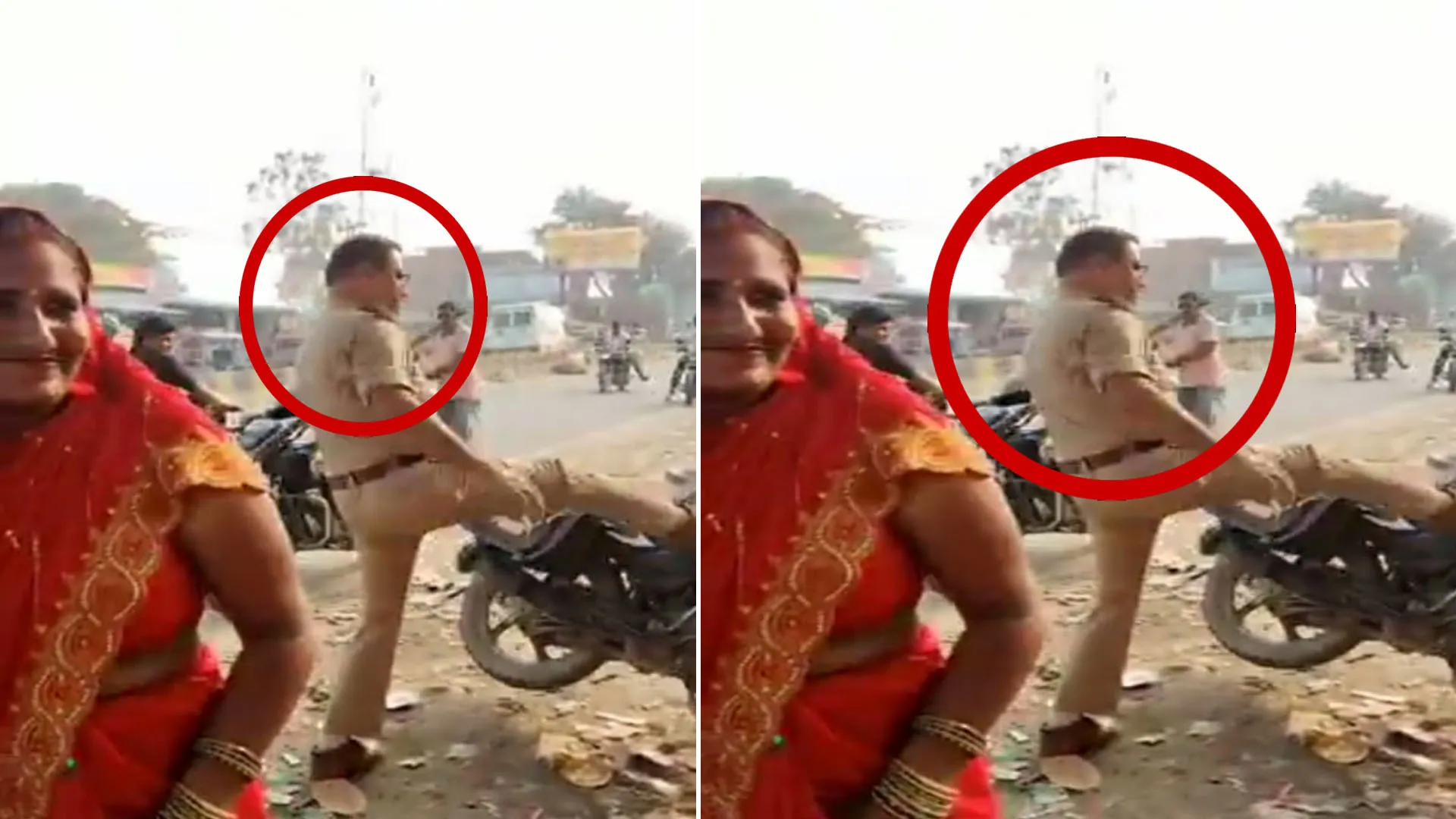 वर्दी का नशा : दबंग दरोगा ने पैर मार कर गिराईं बाइक...वीडियो वायरल हुआ तो एसएसपी ने बैठाई जांच