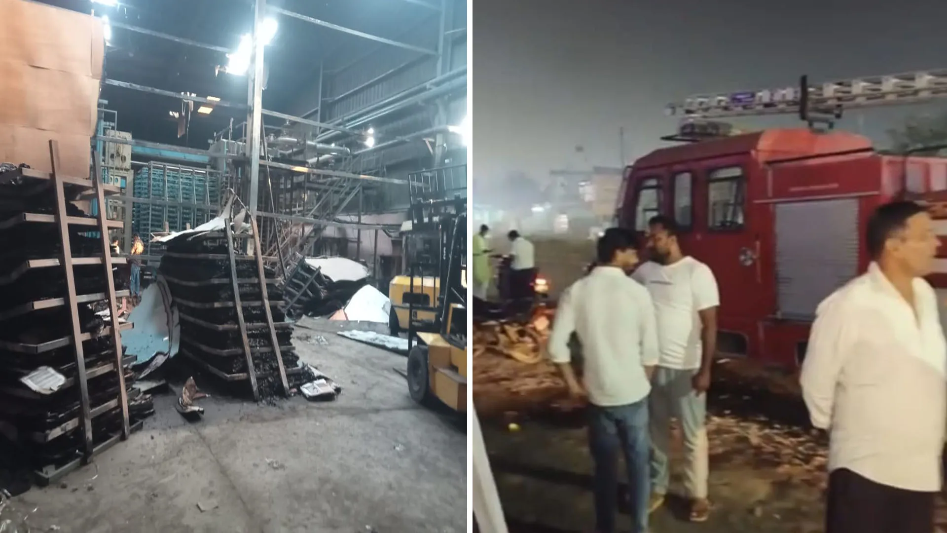 Bareilly : बहेड़ी में इलेक्ट्रॉनिक्स शॉप और फरीदपुर की सनमाइका फैक्ट्री में आग का तांडव
