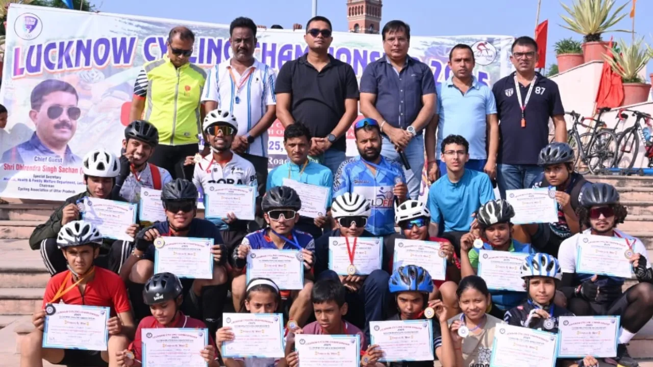 Lucknow District Cycling Championship: साइक्लिंग में हार्दिक, आराध्या, सिद्धार्थ, काव्या और कुसुम में जीते स्वर्ण पदक