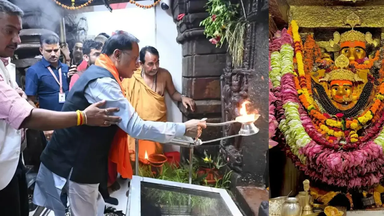 Shardiya Navratri: सीएम साय ने रतनपुर महामाया मंदिर में की पूजा-अर्चना 