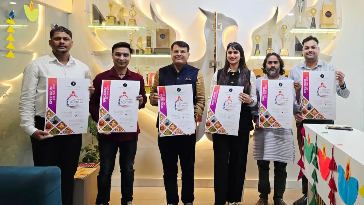 Spectrum Art Fair-2025: लखनऊ स्पेक्ट्रम कला मेला-2025 का लोगो और पोस्टर का अनावरण
