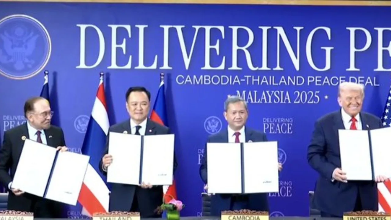 Thailand Cambodia Ceasefire:  ट्रंप की मौजूदगी में थाईलैंड और कंबोडिया ने संघर्ष विराम, जाने क्या है पूरा मामला 