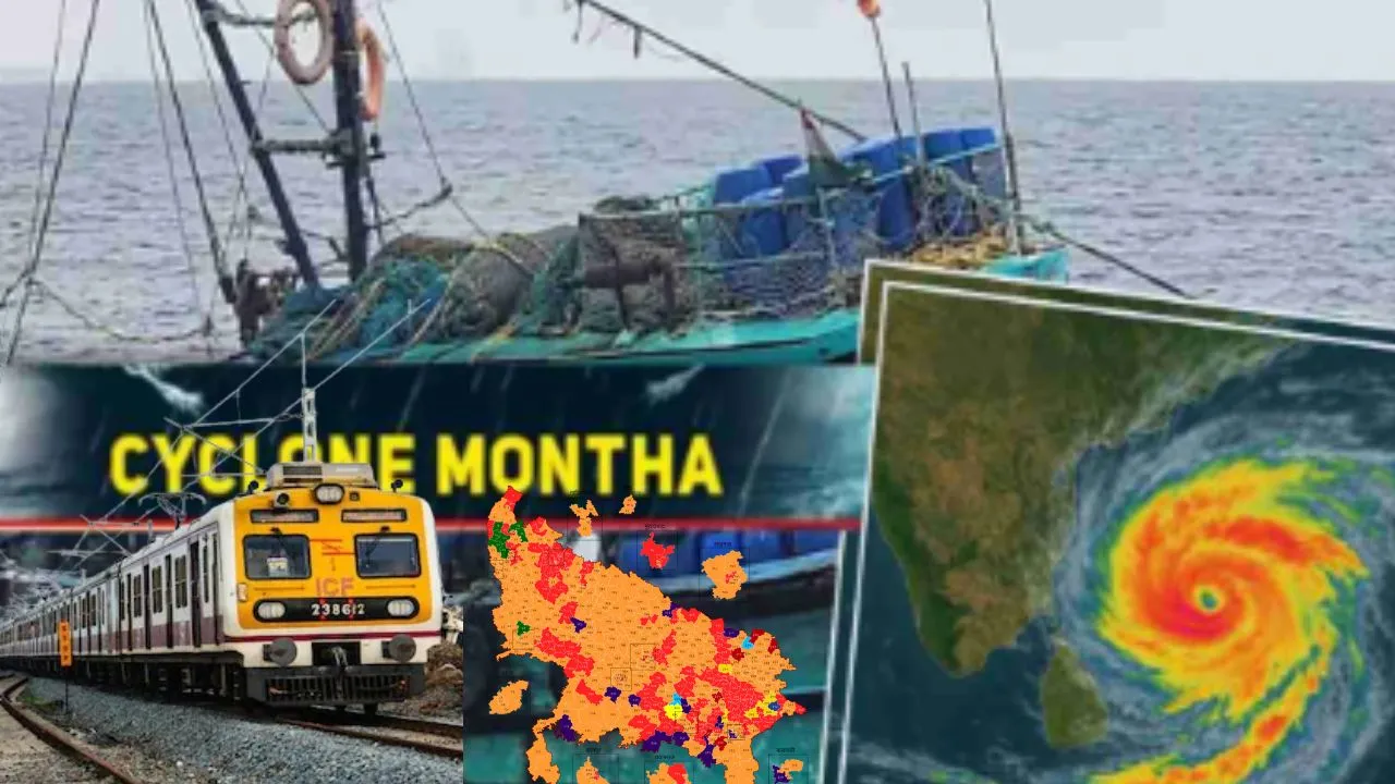 Cyclone Montha:  तबाही मचाने को तैयार चक्रवात मोंथा, कई ट्रेनों के समय में बदलाव, NDRF तैनात 