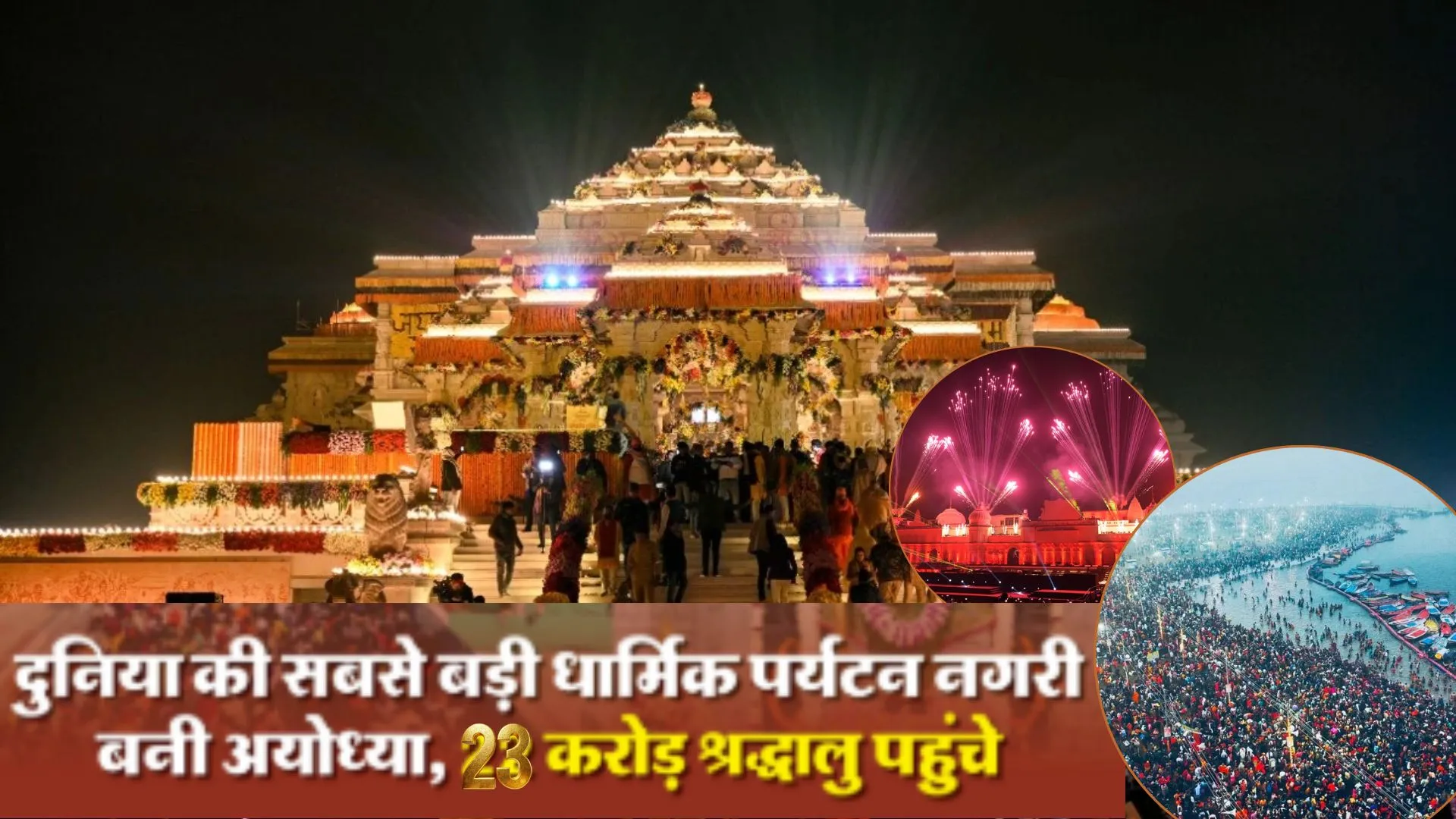 अबतक 23 करोड़ से अधिक श्रद्धालु पहुंचे अयोध्या , पर्यटन विभाग ने किया जनवरी से जून तक का डाटा जारी 