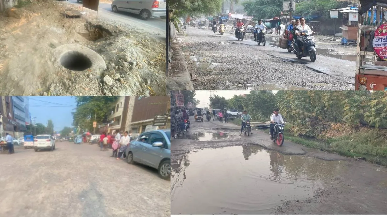 कानपुर : आधी अधूरी सड़कें बढ़ा रही शहर में वायु प्रदूषण, दीपावली के पहले सड़कों की मरम्मत के दावे निकले हवा-हवाई