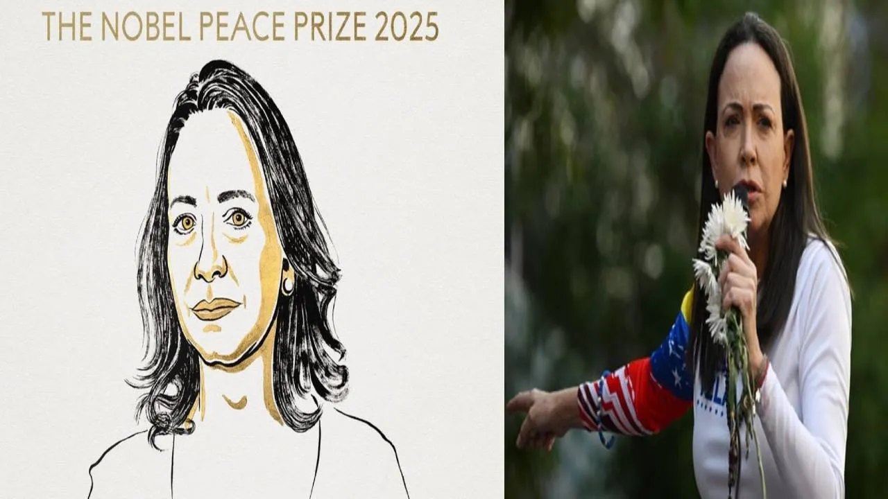 Nobel Prize :  ट्रंप को बड़ा झटका, वेनेजुएला की मारिया कोरिना मचाडो को मिला नोबेल शांति पुरस्कार 2025  