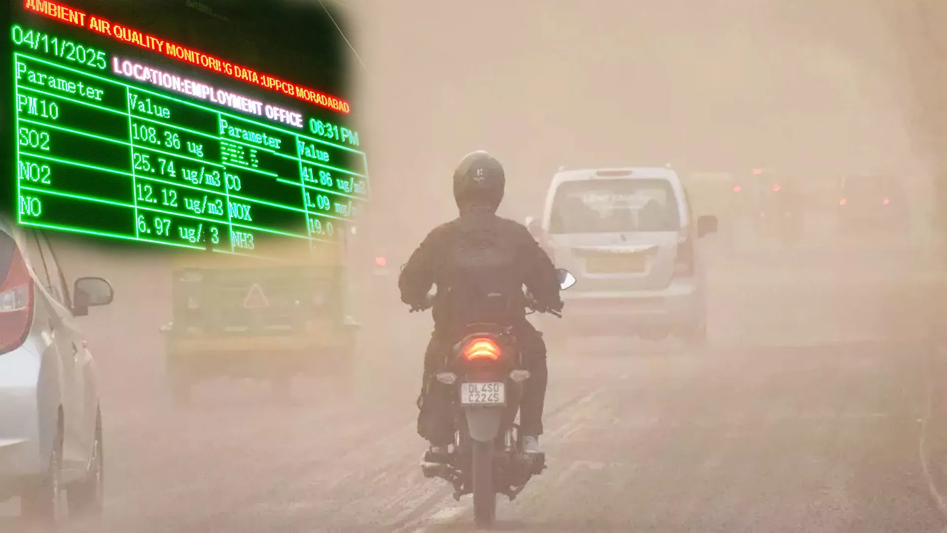 Moradabad: वायु प्रदूषण बढ़ा, कांशीराम नगर और जिगर कॉलोनी में AQI 200 के पार