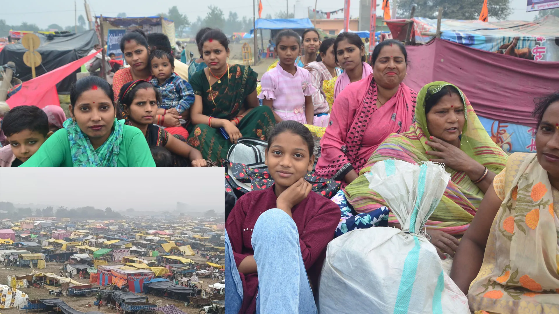 Bareilly : गंगा स्नान आज, ट्रैक्टर-ट्रालियों से चौबारी मेला में पहुंचे कल्पवासी