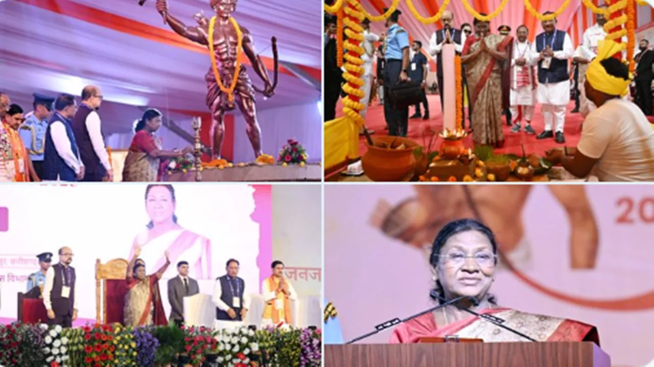 क्रांति गोंड जैसी बेटियां हमारे समाज की प्रेरणा : राष्ट्रपति मुर्मू ने मनाया जनजातीय गौरव दिवस, सरकार के कामों की सराहना 