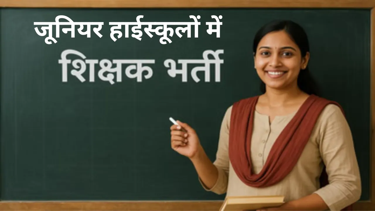 जूनियर हाईस्कूलों में शिक्षक भर्ती की प्रक्रिया शुरू, 24 नवंबर से तक करें अप्लाई, प्रधानाध्यापक और सहायक अध्यापकों की होगी नियुक्ति
