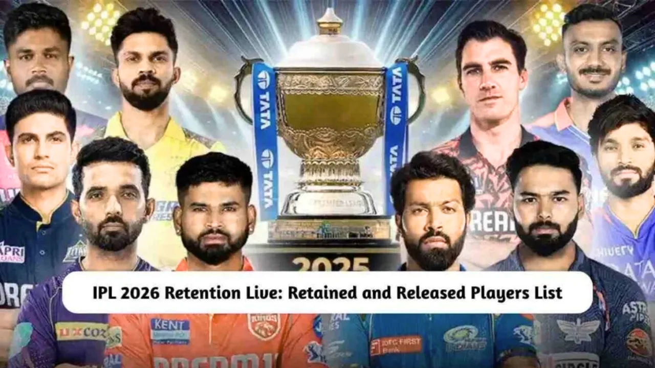 IPL 2026: क्रांति की शुरुआत! आज शाम 5 बजे खुलेगा रिटेंशन का पिटारा– ट्रेड्स, रिलीज और नई टीमों का धमाका
