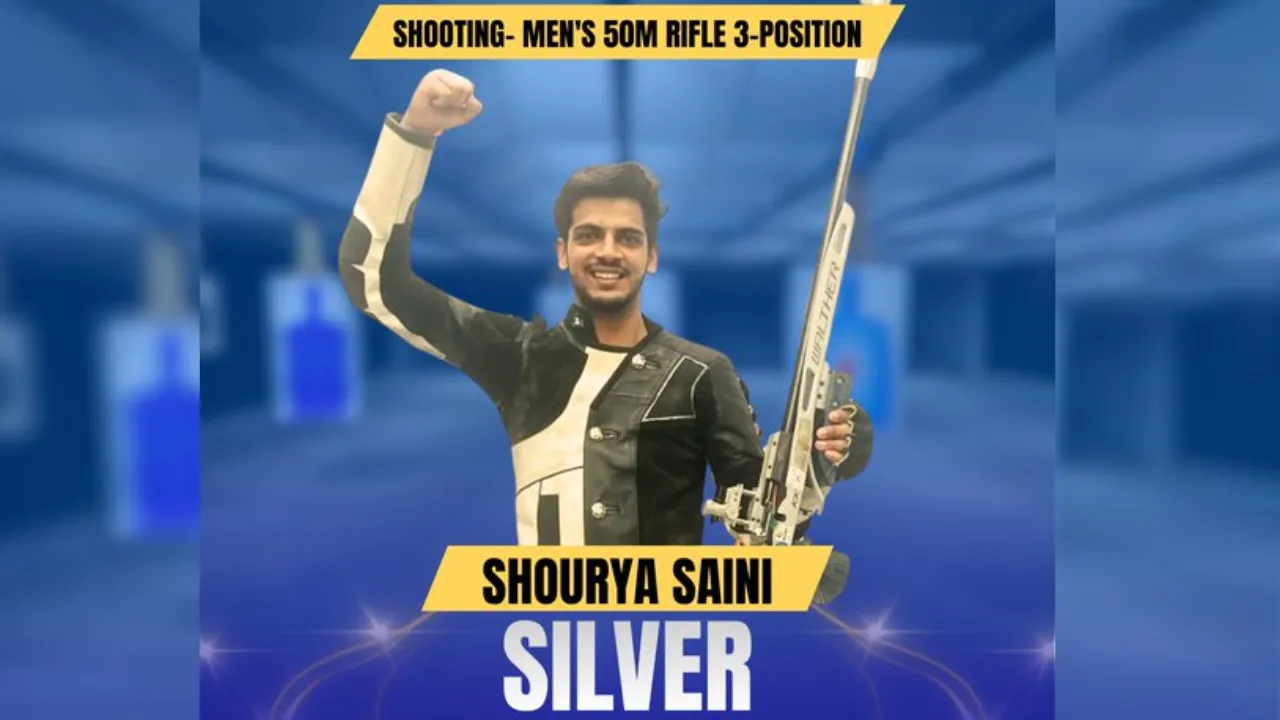 Deaflympics 2025: शौर्य सैनी ने 50 मीटर राइफल थ्री पोजीशन में रजत पदक जीता, स्कोर किया 450.6