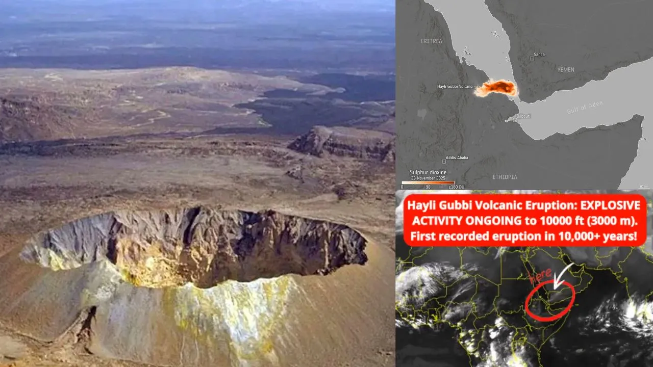  Ethiopia Volcano Ash:   भारत के इन हिस्सों से गुजरने के बाद अब चीन को चली हेली गुब्बी की राख, फ्लाइट में देरी..एडवाइजरी जारी 