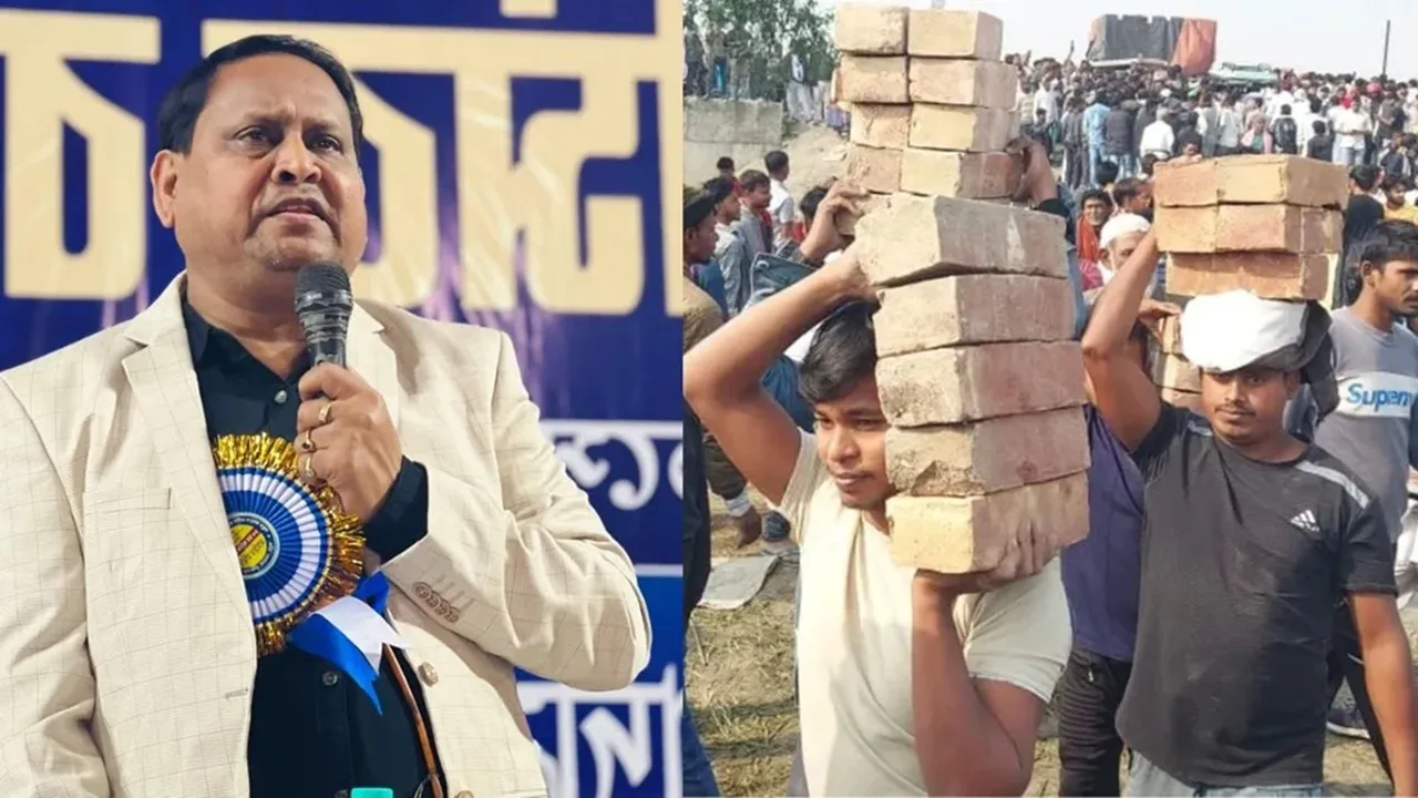 बंगाल : मुर्शिदाबाद में 'बाबरी' के नाम पर रखी मस्जिद की आधारशिला, हुमायूं ने धर्मगुरुओं संग मिलकर काटा फीता